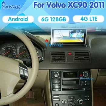 Автомобильный мультимедийный видеопроигрыватель, автомобильный GPS-навигатор для Volvo XC90 2011HD, сенсорный экран, система Android, автомобильная стереосистема, автомагнитола, DVD-плеер