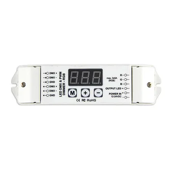 BC-833 3 канала RGB DMX512 декодер DMX RGB Strip модуль LED контроллер