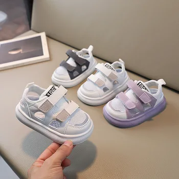 Летние новые детские спортивные сандалии Для мальчиков, обувь из дышащей сетки, Корейская версия, обувь для девочек, детская обувь, детская обувь