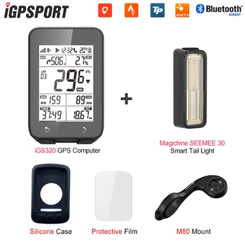 IGPSPORT 2,4-дюймовый Велокомпьютер iGS320 Blu 5.0 ANT + Водонепроницаемый GPS Беспроводной Спидометр для велоспорта Навигационное отслеживание