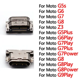 1 шт. USB Порт Для Зарядки Разъем-Розетка Для Moto G9 G4 G5 G5S G5S G6 G7 C Plus Play G7 Power One Zoom Z3 Z2 Play