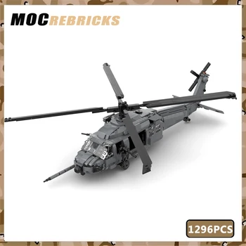 Военная Оружейная Серия Paving Eagle MH-60G Истребитель MOC Строительный Блок Бронетранспортер Самолет DIY Модель Игрушки Подарки Для Детей
