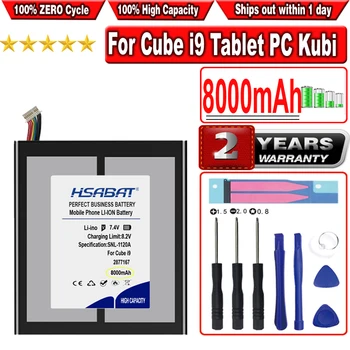 Аккумулятор HSABAT 8000mAh для планшетного ПК Cube i9 2877167 с 10 линиями + штекер