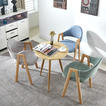 Современные минималистичные обеденные стулья из имитации дерева, обеденный стул с А-образной спинкой из кованого железа, мебель для спальни, кресло для отдыха