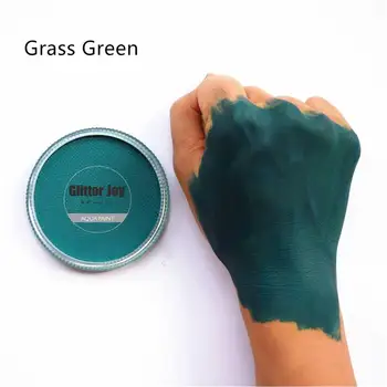 Травянисто-зеленая 30 г/шт Краска для лица и тела на водной основе, пигмент для макияжа на карнавальной вечеринке, инструмент для макияжа на фестивале