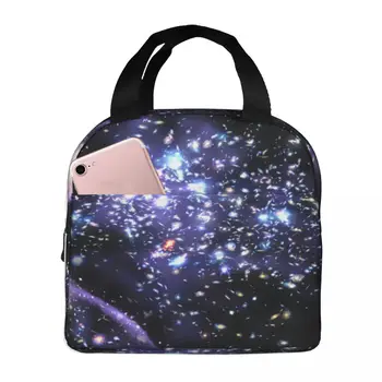 Ночной холодильник Geometric Nebula, ланч-бокс, переносная изолированная сумка для ланча, Термосумки для пикника