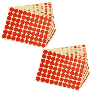 30ШТ кругов диаметром 19 мм с круглыми кодовыми наклейками Самоклеящиеся Липкие этикетки красного цвета