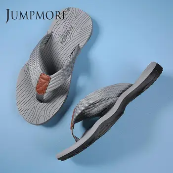 Пляжные Шлепанцы Jumpmore, Мужские Модные Дышащие Повседневные Мужские Пляжные Тапочки, Летняя Уличная Обувь, Размер 39-45