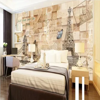 масштабные фрески wellyu на заказ, европейские ретро-обои для ТВ, флизелиновые обои papel de parede para quarto
