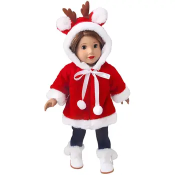 Модная кукольная одежда Рождественские Подарки Аксессуары для кукол 43 см 18 дюймов Платья для кукол для американских девочек Детская игра 