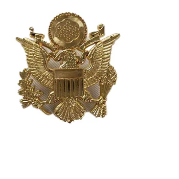 Значок офицера американских ВВС, золотая ретро кокарда с эмблемой WW2 Eagle, металлическая тактическая эмблема Peugeot, украшение Peugeot
