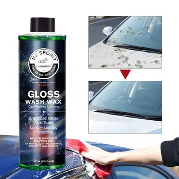 Автомобильный шампунь, Пенящийся Концентрированный воск для мытья с чистым блеском, средство для мытья автомобиля, мгновенный блеск, быстрая и легкая защита, Автомобильный шампунь