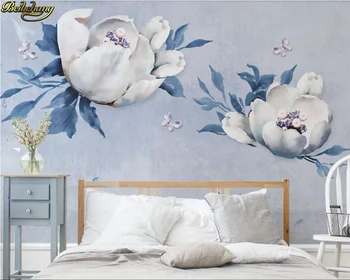beibehang Пользовательские фотообои фреска современные ювелирные изделия трехмерный цветочный скандинавский фон стены papel de parede 3d