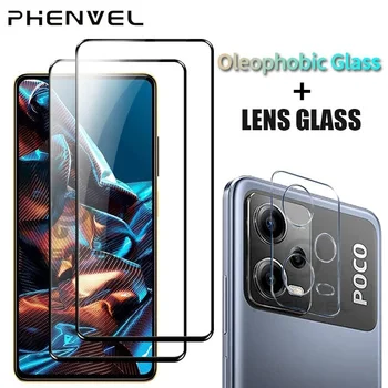 Защитное стекло для Xiaomi Poco X5 Pro Anti Shatter Full Cover Screen Protector Poco X5 Пленочный объектив камеры из закаленного стекла