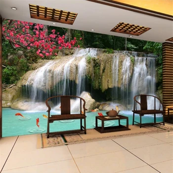 beibehang Пользовательские обои papel de parede фреска 3D стерео фотообои вода водный водопад фон обои для домашнего декора