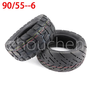 Бескамерная шина хорошего качества 90/55-6, утолщенная внедорожная вакуумная шина для аксессуаров для электрических скутеров