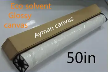50-дюймовый глянцевый полиэфирный холст в рулоне для экосольвентного принтера 220 г