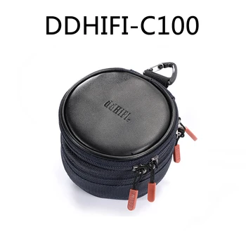 Чехол Для переноски наушников DD ddHiFi C100 (двухслойный), чехол для хранения IEMS, аудиоадаптеров, донглов, вкладышей и кабелей