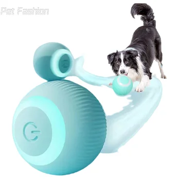 Электрические игрушки для собак с мячом, автоматически катящиеся умные игрушки для собак, для дрессировки собак, самодвижущиеся игрушки для домашних щенков, интерактивные игрушки для игр в помещении