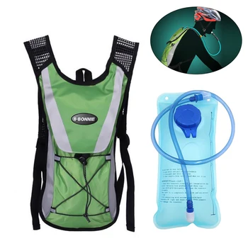 Сумка для воды для велоспорта на открытом воздухе, рюкзак, водонепроницаемый рюкзак для пеших прогулок по бездорожью, сумка для воды на плечо объемом 2 л, горный рюкзак с отражением