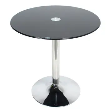 Круглый стол из закаленного стекла, журнальный столик для маленькой квартиры, Обеденный Стол, Столешница из черного, белого прозрачного стекла, Опция