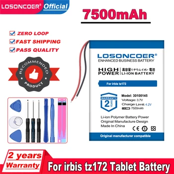 LOSONCOER 7500 мАч 30100145 Универсальный Аккумулятор для планшета Digma Optima 10.6 3G TT1006MG/For Irbis Tz172