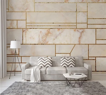 обои на заказ beibehang 3d современный минималистичный джазовый белый геометрический мраморный фон стены обои для гостиной спальни обои