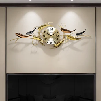 Стильные креативные Современные настенные часы скандинавской роскоши Необычная кухня Бесшумные Настенные часы в гостиной Reloj De Pared Wall Decor WK50WC