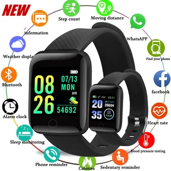 Смарт-часы для измерения артериального давления, водонепроницаемые смарт-часы для мужчин и женщин, пульсометр, фитнес-трекер, Спортивные часы для Android IOS