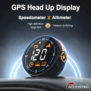 Новейший 2023 Смарт-GPS Цифровой спидометр Интеллектуальный дизайн Распознавание жестов HUD Часы Автоматический дисплей для всех автомобилей