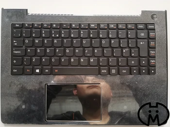 Новая клавиатура для ноутбука 5CB0J30896 для Lenovo U31-70 500S-13 300s-13 UK Keyboard, черная Подставка для рук, сенсорная панель в сборе с подсветкой