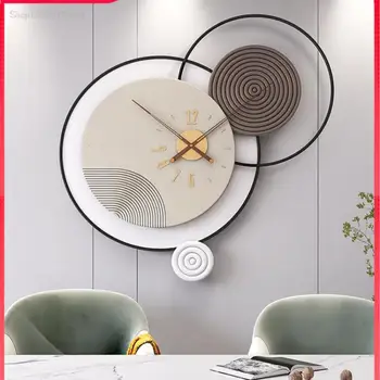 Часы Настенные Для Гостиной Light Luxury 2023 Новые Современные Простые Атмосферные Креативные Скандинавские Настенные Отличительные Домашние Моды