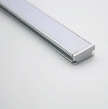 RA-1908B; Светодиодный алюминиевый профиль длиной 1 м (анодированный серебристый цвет) с крышкой из ПК; для гибких или жестких светодиодных лент