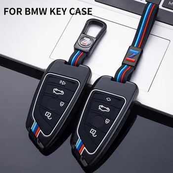 Чехол Для Ключей От Автомобиля Из Цинкового Сплава BMW X1 X3 X5 X6 X7 1/3/5/6/7 Серии G30 G20 G32 G11 F20 Z4 F48 F39 G01 G02 F15 F16 G07