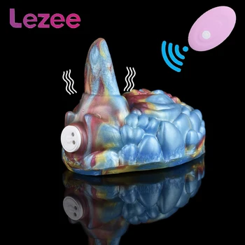 Новая шлифовальная машина LEZEE с дистанционным управлением и 10 режимами вибрации G-spot, Вибрирующая кровать для массажа ануса лесбиянок, женские секс-игрушки