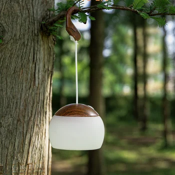 Мини Подвесной фонарь для кемпинга USB Уличный светильник, Водонепроницаемая садовая лампа с 3 режимами освещения для сада, двора, патио, дерева