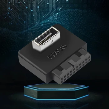 5-50ШТ Внутренний Разъем USB 3.0 к USB 3.1 / 3.2 Type C передний Адаптер Type E Конвертер 20pin в 19pin для Разъема материнской платы ПК