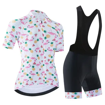 Комплект женской велосипедной одежды 2023, модная велосипедная майка, комплекты с нагрудниками и шортами, рубашка для шоссейного велосипеда с коротким рукавом, Велосипедная одежда на лето