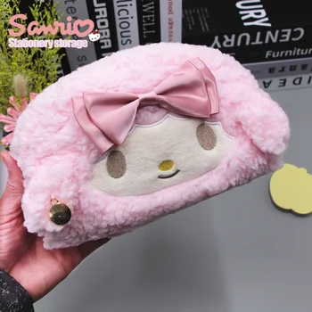 Sanrio Аниме My Melody Girl Плюшевая сумка для ручек Идея Мультфильм В Японском Корейском стиле Детская сумка для ручек большого размера Канцелярские Принадлежности Оптом