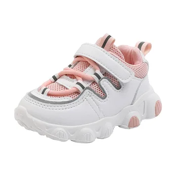 Осенняя новая обувь для маленьких мальчиков, детские кроссовки для бега, обувь для маленькой девочки, детская повседневная дышащая спортивная обувь из сетки 1-6 лет