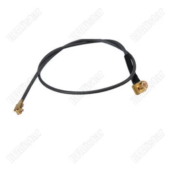 Штекер MCX под прямым углом к разъему IPX U.FL 1,13 мм Соединительный кабель с Косичкой для сети Wlan Mini-PCI 15 см/30 см/50 см или по индивидуальному заказу