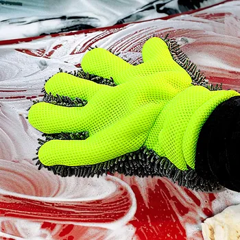 1 шт. Перчатки для автомойки из микрофибры, инструмент для чистки автомобиля, многофункциональная щетка для чистки в домашних условиях, перчатки для автомойки с детализацией