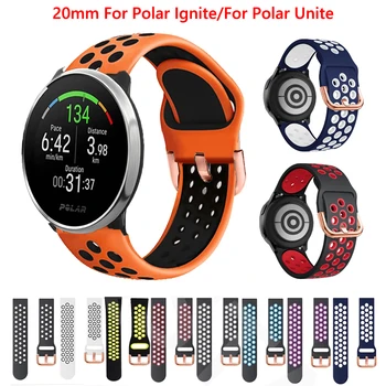 Сменный ремешок для часов Polar Unite/Ignite, силиконовый ремешок для кварцевых часов Xiaomi Mijia COROS APEX 42 мм, аксессуары для браслетов
