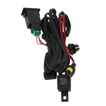 Комплект разъемов для жгута проводов Провод + Переключатель со светодиодными индикаторами Кабель реле для противотуманной фары для Toyota