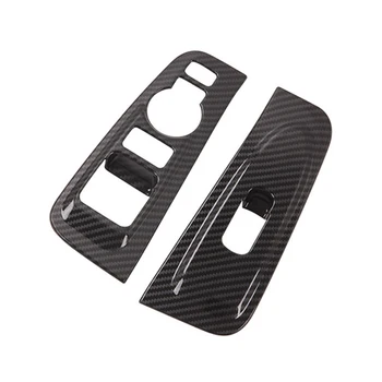 2шт ABS Накладка на подлокотник из углеродного волокна для Hyundai Grand Starex H1 2019 2020 Аксессуары для интерьера автомобиля