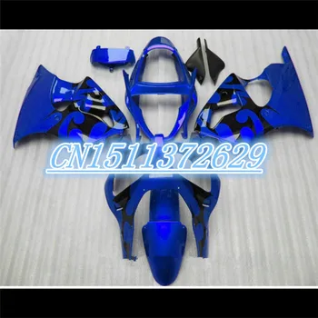 Dor-комплект обтекателей для Kawasaki ZX-6R 2000-2002 синий черный пластиковый ABS комплект обтекателей Ninja 636 ZX6R 00-02 D впрыск