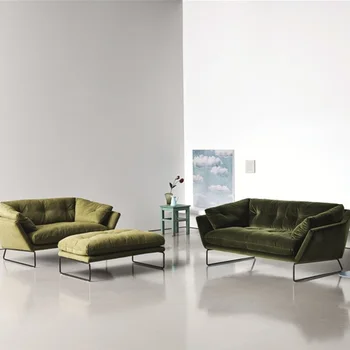 Новый современный диван из металлической ткани в скандинавском стиле, Дизайнерская мебель для гостиной, отеля для отдыха