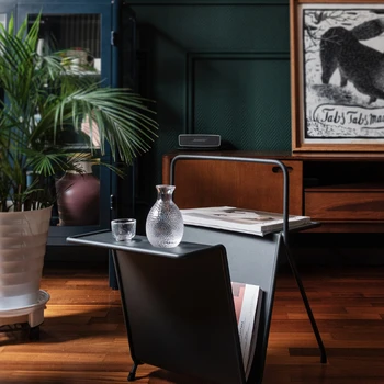 Маленький журнальный столик в скандинавском минималистичном стиле, стеллаж для книг и газет, Небольшой приставной столик, стеллаж для хранения, напольная книжная полка