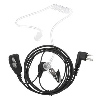 Auriculares de tubo de aire acústico para Walkie Talkie, auriculares con micrófono grande PTT para Motorola, Radio bidireccional