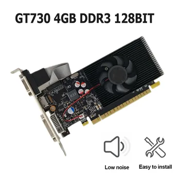 GT730 128-Битная Игровая Видеокарта PCI-express2.0 16X4GB DDR3 Настольная Компьютерная Видеокарта, Совместимая с HDMI + VGA + DVI для портативных ПК